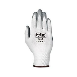 C-hyflex Ntrl Foam Gloveplm Ctd Med Whi/Gra 12Pr - All