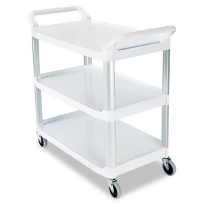 Open Sided Utility Cart Three-Shelf 40-5/8W X 20D X 37-13/16H Off-W - All