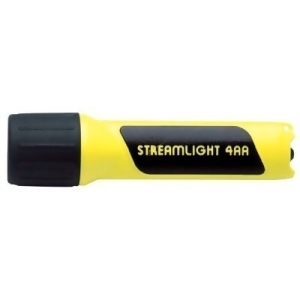 4Aa Yellow Propolymer W/Wht Led'S W/ Batteries - All