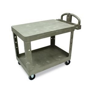 Flat Shelf Utility Cart Two-Shelf 25-1/4W X 44D X 38-1/8H Beige - All