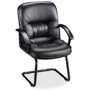 Lorell Tufted Leather Executive Guest Chair - All