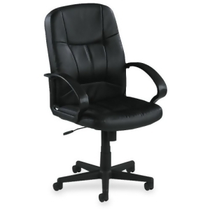 Lorell Chadwick Managerial Leather Mid-Back Chair - All