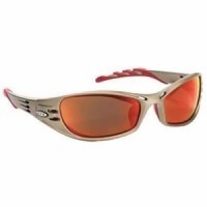 Fuel Safety Glasses Metallic Sand Frame Red Mirror Lens - All