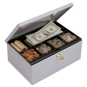 Mmf Heavy-Gauge Steel Cash Box With Security Lock - All