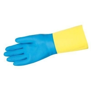 Size 9 Blue Neoprene Over Yellow Latex Glove - All