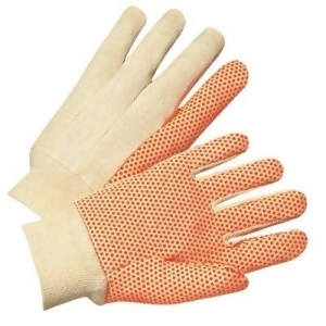Anchor Canvas Gloves With Orange Pvc Dots Large - All