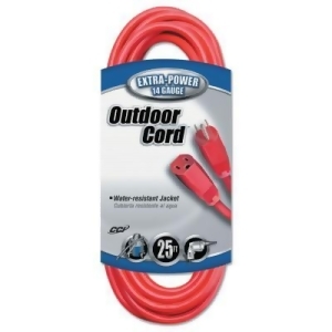 25' 14/3 Sjtw-A Red Extcord 125V - All