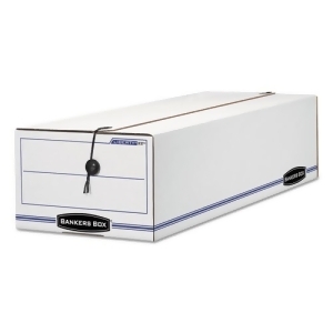 Liberty Basic Storage Box Record Form 8-3/4 X 23-3/4 X 7 White/Blue - All