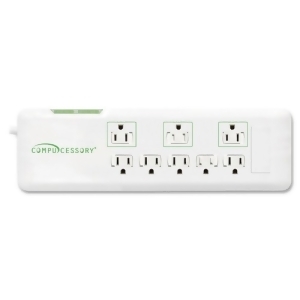 Compucessory 2160 Joules 8-Outlet Surge Protector - All
