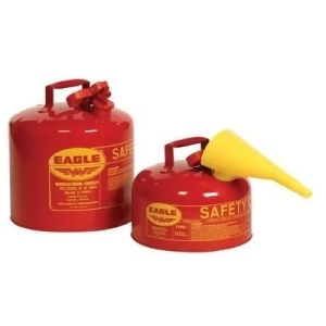 5 Gallon Metal Yellow Type I Safety Can With F-15 Funnel - All