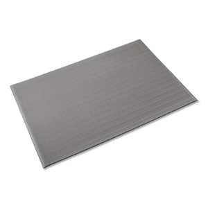 Ribbed Anti-Fatigue Mat Vinyl 36 X 120 Gray - All