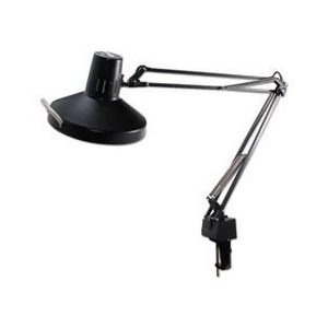 Three-way Incandescent/Fluorescent Clamp-On Lamp 40 Reach Black - All