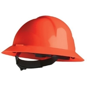 A-safe Red Full Brim Safety Hat Slotted - All