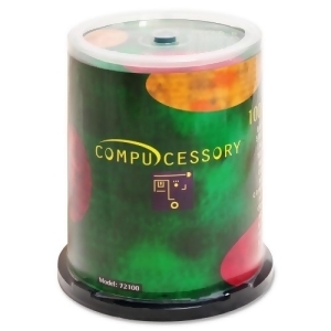 Compucessory Cd Recordable Media Cd-R 52X 700 Mb 100 Pack Spin - All