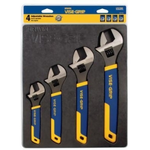 4 Piece Adjustable Wrench Tray Set 6/8/10/12 - All