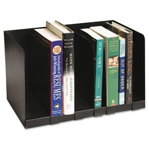 Six Section Book Rack W/Dividers Steel 15 X 9 1/4 X 9 1/4 Black - All
