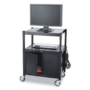 Av Adjustable Cart With Locking Cabinet 26-3/4W X 20-1/2D X 26 To 42H - All