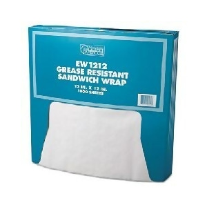 Grease-resistant Paper Wrap/Liner 12 x 12 White 1000/Pack - All