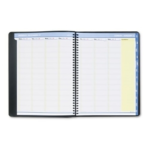 Quicknotes Recycled Weekly/Monthly Appointment Book Black 8 1/4 X 10 - All