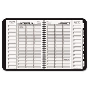 Triple View Weekly/Monthly Appointment Book Black 8 1/4 X 10 7/8 - All