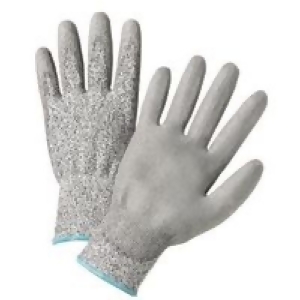 Gray Pu Palm Coated Speckle Gray Hppe Gloves - All