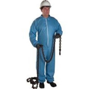 Posi-wear Fr Blue Coverall Zipper Front And Co - All