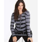 Lace Up Tie Dye Top Lace Up Tie Dye Top