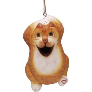 Songbird Essentials Chillin' Orange Tabby Cat Birdhouse - All