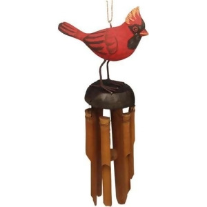 Songbird Essentials Cardinal Bamboo Windchime - All