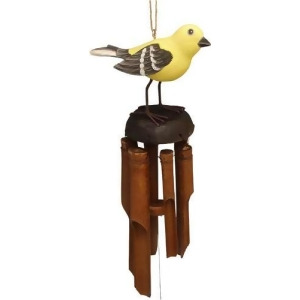 Songbird Essentials Goldfinch Bamboo Windchime - All