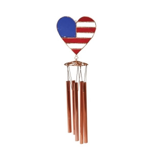 Gift Essentials Patriotic Heart Wind Chime - All