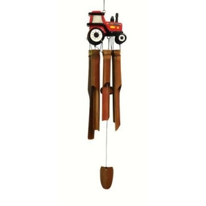 Songbird Essentials Red Tractor Bamboo Windchime - All