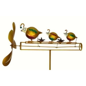Gift Essentials Quail Family Whirligig - All