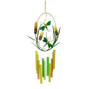 Gift Essentials Dragonflies Cattails Chime - All
