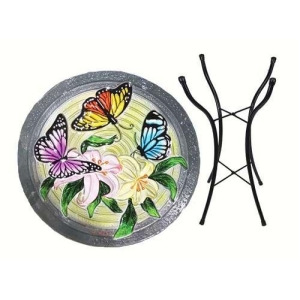 Songbird Essentials Butterfly Trio Birdbath with Stand - All