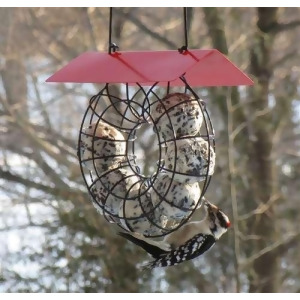 Songbird Essential Suet Ball Red Roof Round Wire Circle Feeder - All