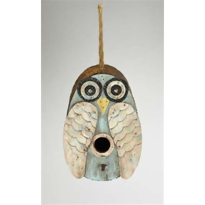 Songbird Essentials Blue Owl Birdhouse - All