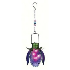 Regal Art Gift Solar Flower Lantern Purple Iris - All
