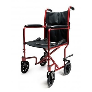 Everest Jennings Aluminum Transport Chair Red 17 250 lb. Max - All