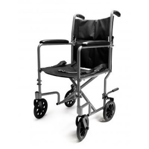 Everest Jennings Aluminum Transport Chair 17 Silver 250 lb. Max - All