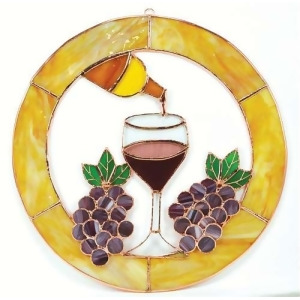 Gift Essentials Large Final Drop of Wine Circle Window Panel - All