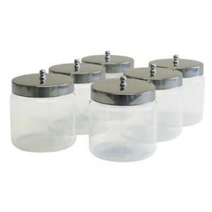 Pyrex Dressing Jar W/Cover Unlabeled 4x4 In. 6/Pk Autoclavable - All