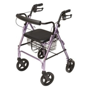 Lumex Walkabout Four-Wheel Contour Deluxe Rollator - All