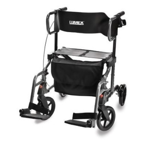 Hybridlx Rollator Transport Chair-Titanium - All