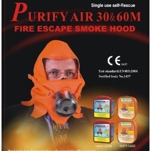 Purifyair 30M Ce Fire Escape Smoke Hood Hard Case 10/Bx - All