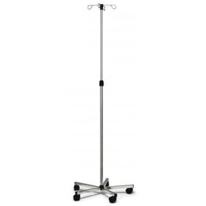 Stainless Steel Deluxe Iv Stand Iv Pole Stainless Steel 4Hook - All