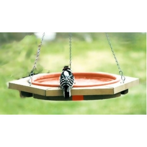 Songbird Essentials Mini 14 inch Hanging Bird Bath Clay Tray - All
