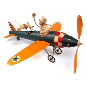 Gift Essentials Cat Airplane Aviator Whirligig - All