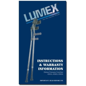 Deluxe Forearm Crutches Small 1pr/pack - All