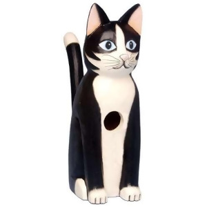 Songbird Essentials Sitting Black White Cat Birdhouse - All